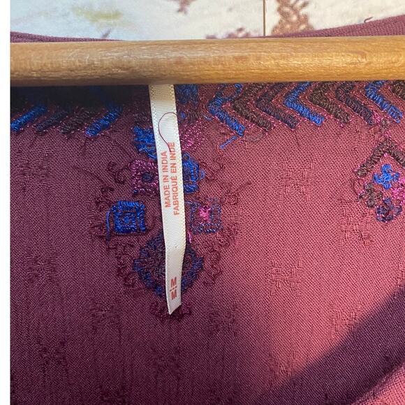 Free People Arianna Embroidered Flowing Tunic Dress - Picture 8 of 12